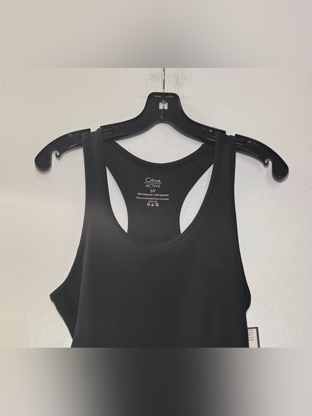 Citrus Racerback Active Tank-Black - Picture 4 of 7